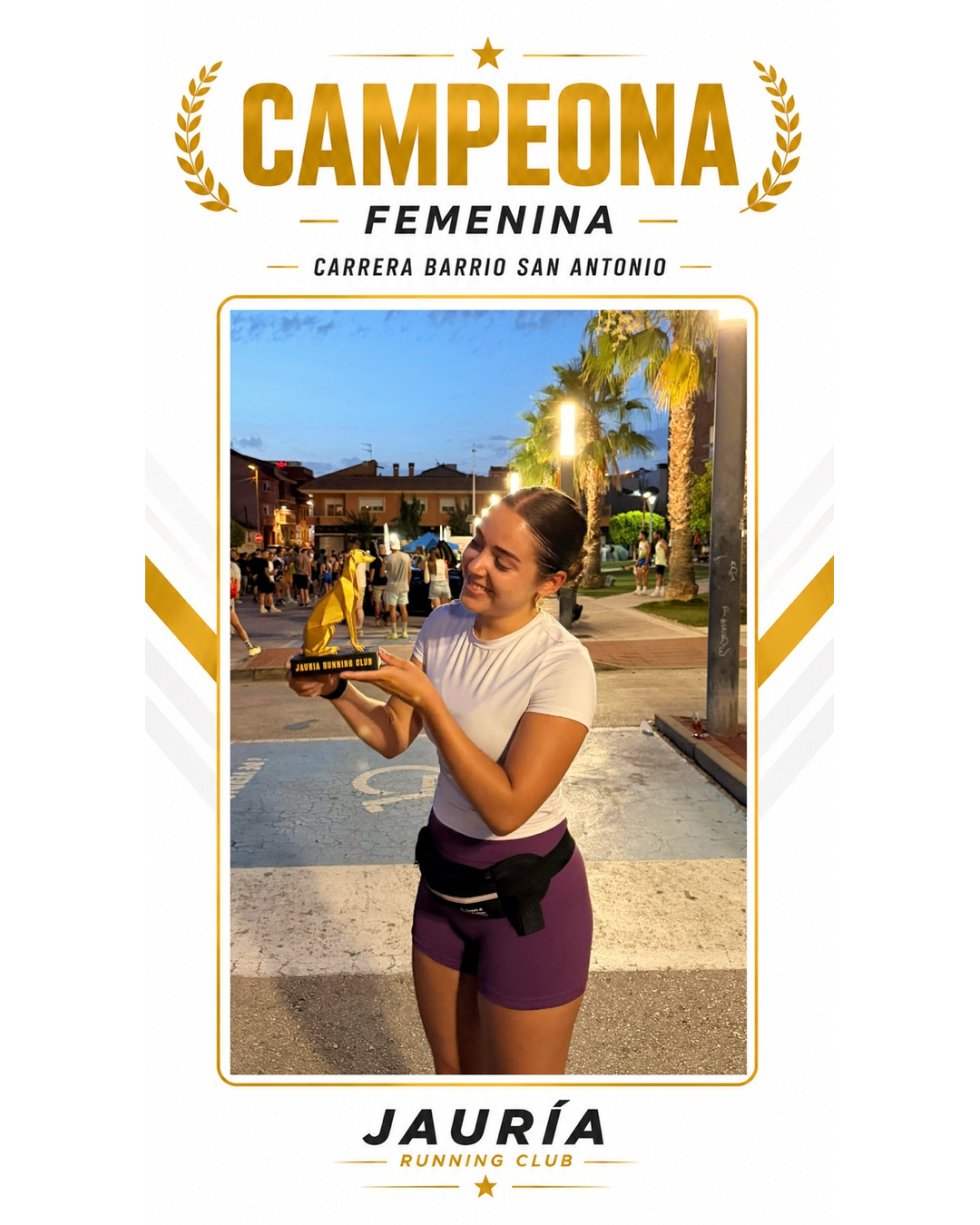 Isa, campeona femenina del Galgo de Oro